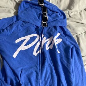 Pink zip up hoodie